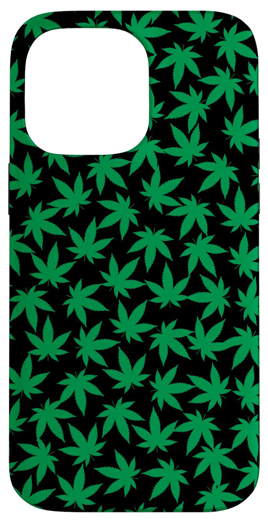 iPhone 14 Pro Max Weed Leaves Phone Case Cannabis Smoker Gift 420 Marijuana Case